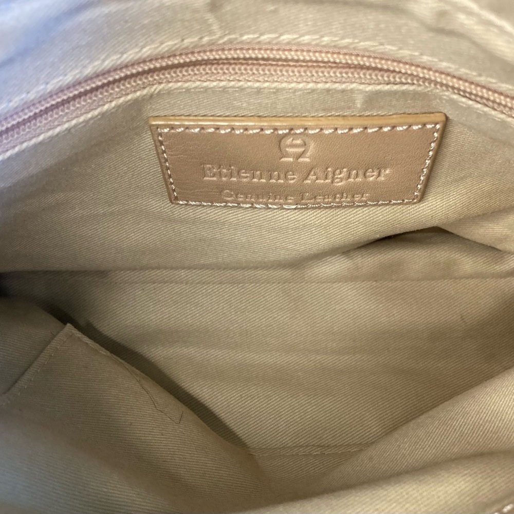 Vintage Etienne Aigner Tan Leather Bag - Picture 6 of 8